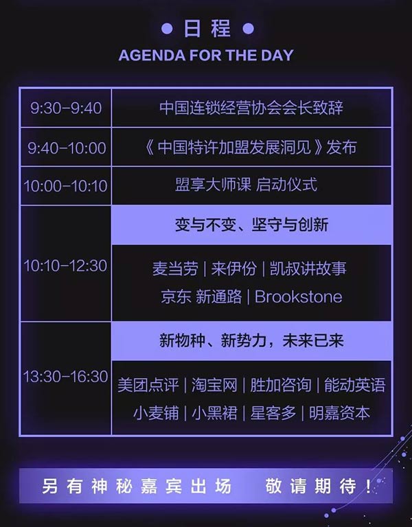 “賦能新勢能、新連鎖高峰論壇”將在5月5日于北京國家會議中心宴會廳C舉行